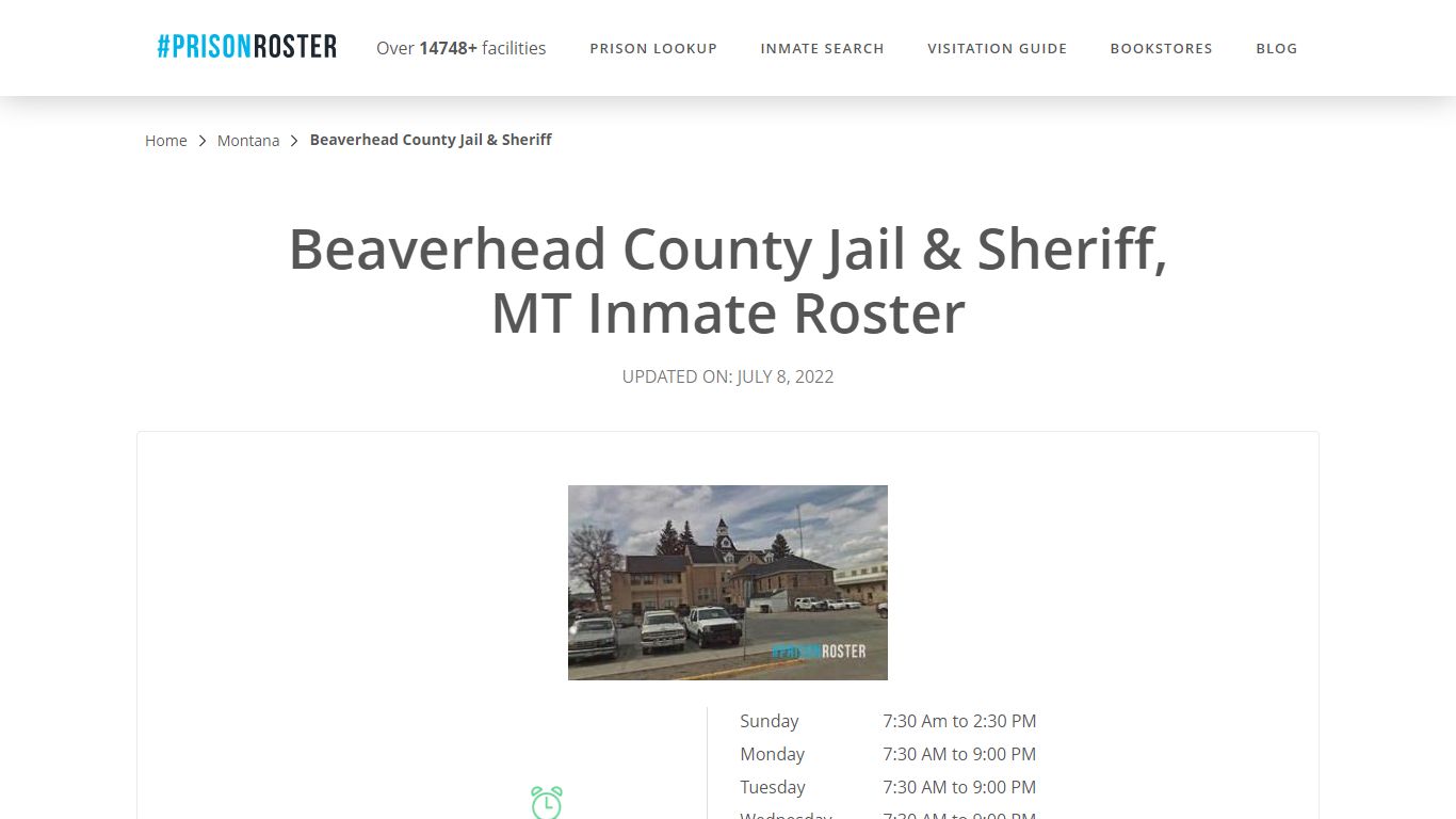Beaverhead County Jail & Sheriff, MT Inmate Roster
